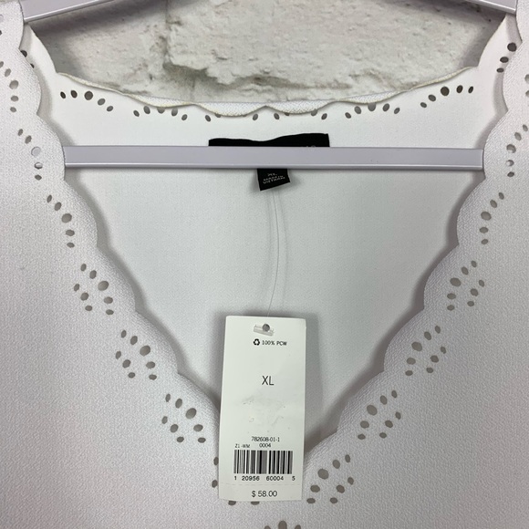 Banana Republic Laser Cut Scalloped Sleeveless Top - Picture 7 of 9